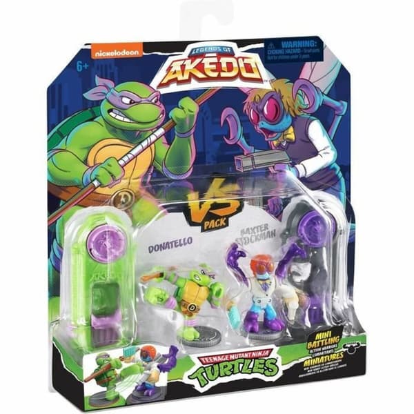 Stridsfigurer Teenage Mutant Ninja Turtles Legends of Akedo: Donatello vs Baxter Stockman
