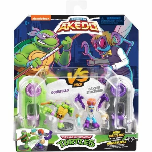 Stridsfigurer Teenage Mutant Ninja Turtles Legends of Akedo: Donatello vs Baxter Stockman