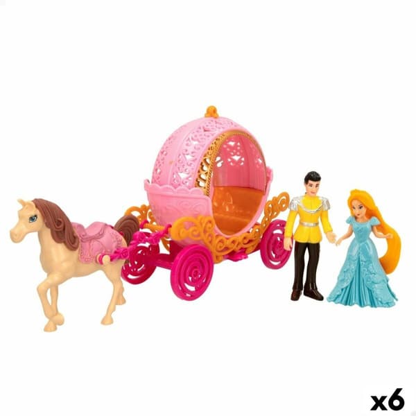 Playset Colorbaby Isabella 6 antal 28,5 x 14,5 x 7 cm Vagn