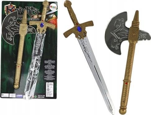 LeanToys Sword Knight Øks Riddervåpen for barn