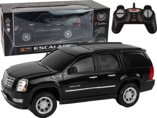 LeanToys Auto Cadillac Escalade R/C Musta valot ääni 1:16