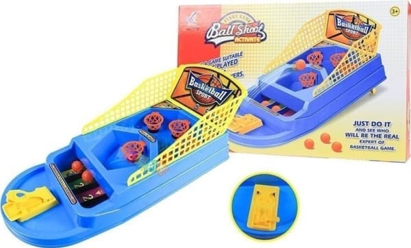 LeanToys Arcade Game Basketball Ball Launcher