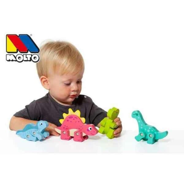 Sæt Dinosaurer Moltó 21295 4 Dele