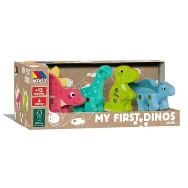 Sæt Dinosaurer Moltó 21295 4 Dele