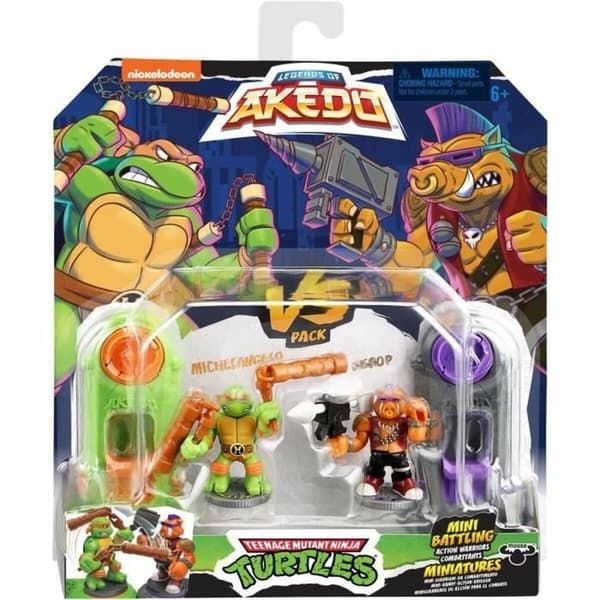Kampfigurer Teenage Mutant Ninja Turtles Legends of Akedo: Michelangelo vs Evil Bepop