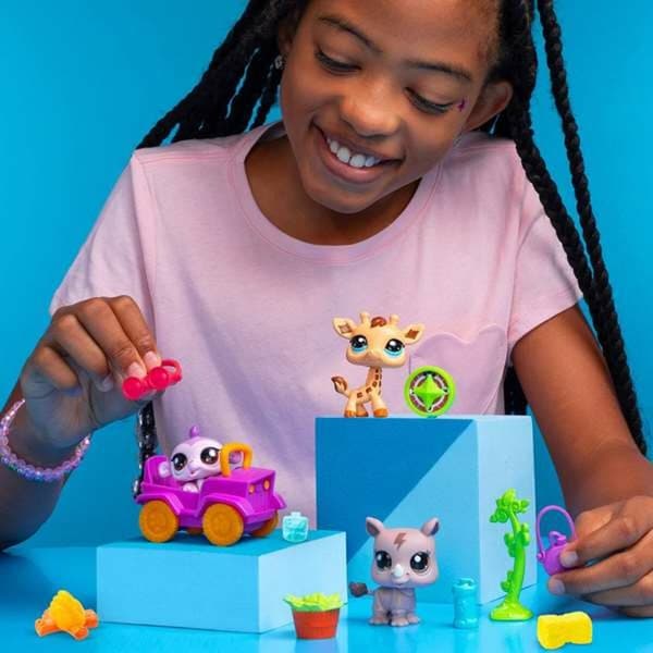 Playset Bandai Littlest Pet Shop SAFARI 8 Dele