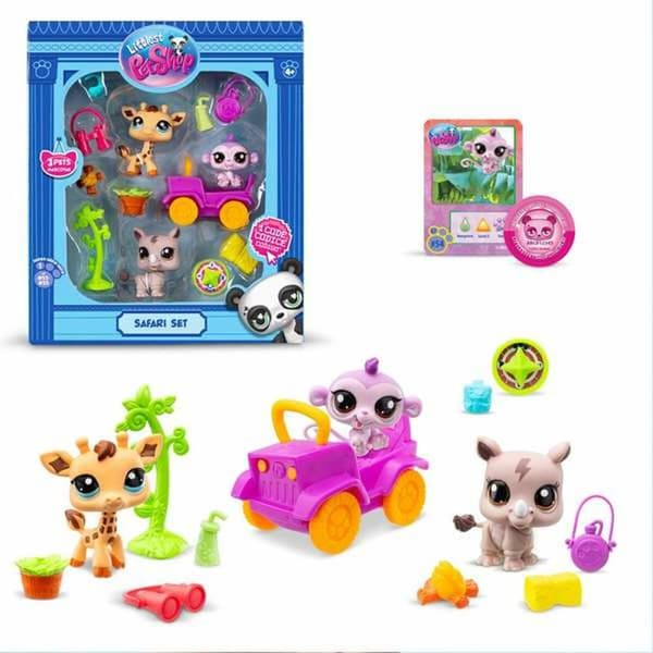 Playset Bandai Littlest Pet Shop SAFARI 8 Dele
