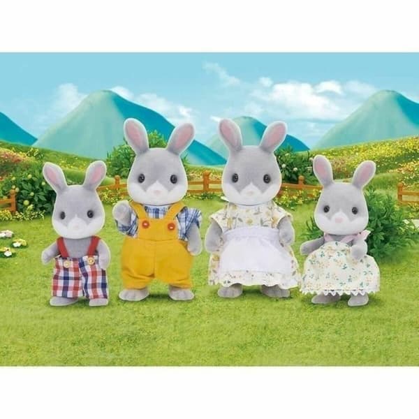 Dukkesett Sylvanian Families Family Gray Rabbit