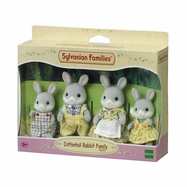 Dukkesett Sylvanian Families Family Gray Rabbit