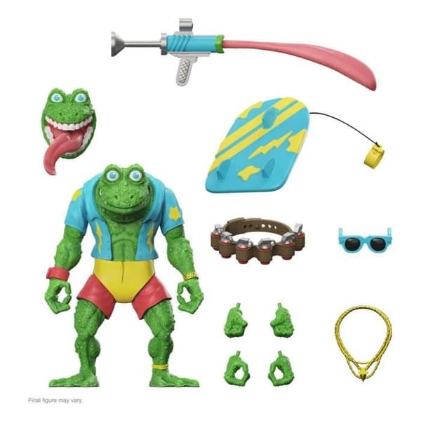 Figur - SUPER7 - Genghis Frog - Utbytbara tillbehör - 18 cm