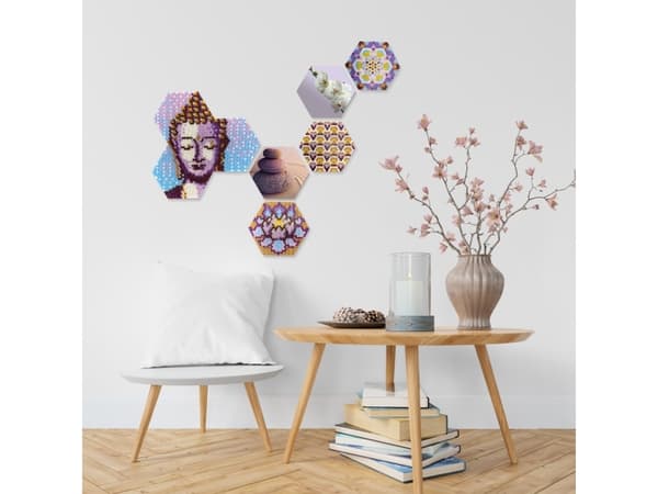 SES Creative Beaded Art - Kuusikulmaiset helmitaulut - Zen