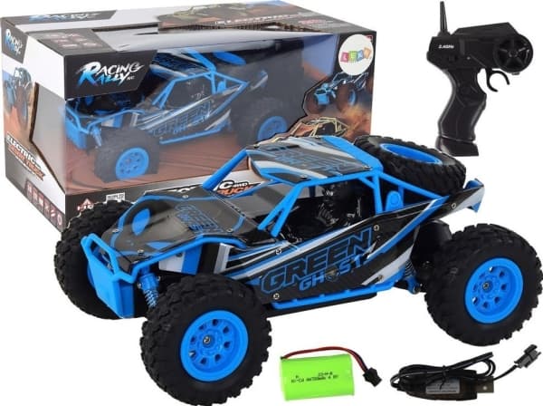 LeanToys Kauko-ohjattava R/C maastoauto 1:24 Sininen sininen