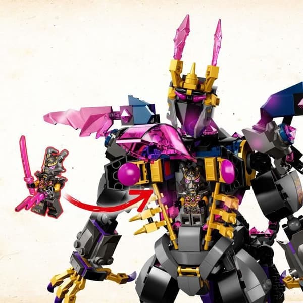 LEGO 71772 NINJAGO Kristallkungen, Ninja Toy, Lloyd Minifigure, Guard and Warrior, Crystallized, Present för barn från 9 år
