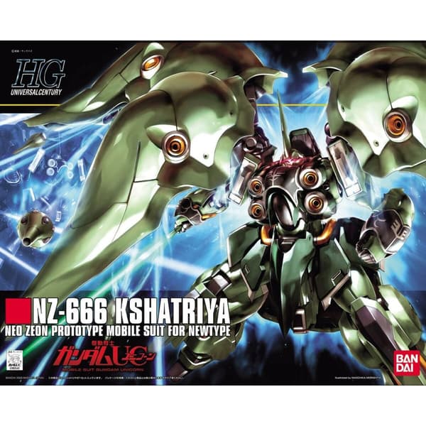 Toimintahahmot Bandai HGUC Kshatriya Hguc Kshatriya 1 Kappaletta