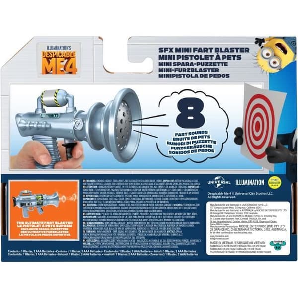 Mini Prouts Gun - Despicable Me 4 - 8 olika ljud