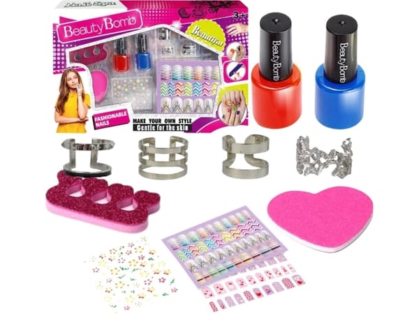 ProNice Kynsitaide koristelu korut tarrat glitter renkaat