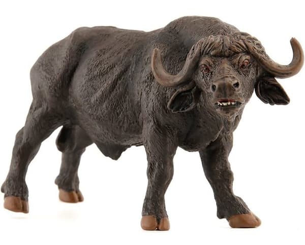 Figurin - PAPO - Buffalo - Grå - För barn från 3 år och uppåt - Pojke