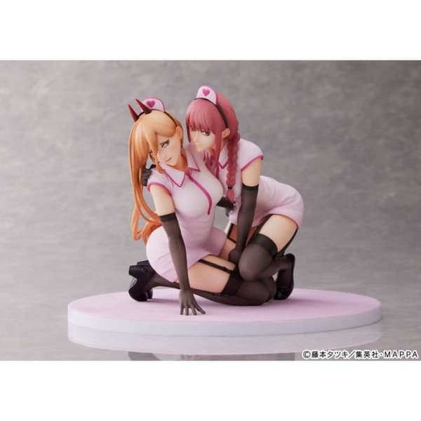 PVC-statyett MOTORSÅGSMAN - FURYU - POWER & MAKIMA NURSE VER. 14cm - Vuxen - Inomhus