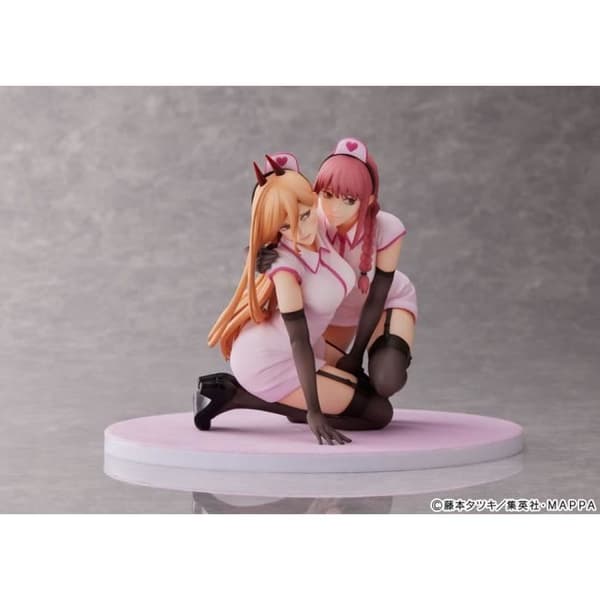 PVC-statyett MOTORSÅGSMAN - FURYU - POWER & MAKIMA NURSE VER. 14cm - Vuxen - Inomhus