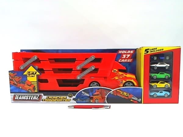 HTI PROMO Auto Transporter ajoneuvo 5 kilpa-autoa TEAMSTERZ perävaunu 1416669 p3