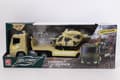 Miniatyrbilde 1 av 2: Military tow truck + helicopter 39cm w/dw RJ3398 15075
