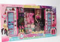 Miniatyrbild 2 av 2: Doll + wardrobe set DSJ928-1 07109