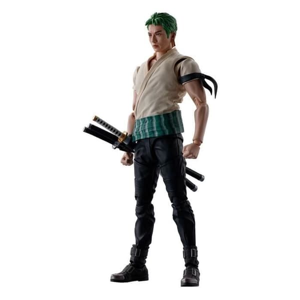 ETT FIGUR S.H. RORONOA ZORO NETFLIX 14 CM BANDAI T