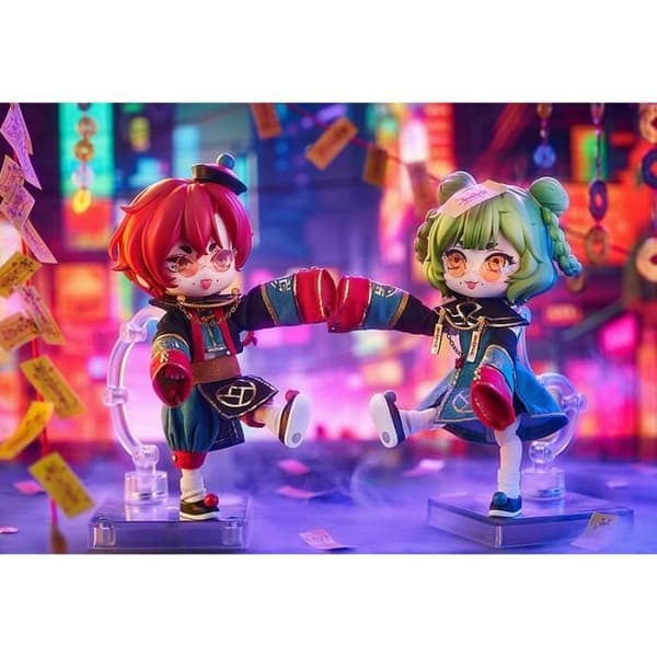 Nendoroid docka Jiangshi Twin Action Figur i kinesisk stil - Good Smile Company - Vit - Tillbehör ingår