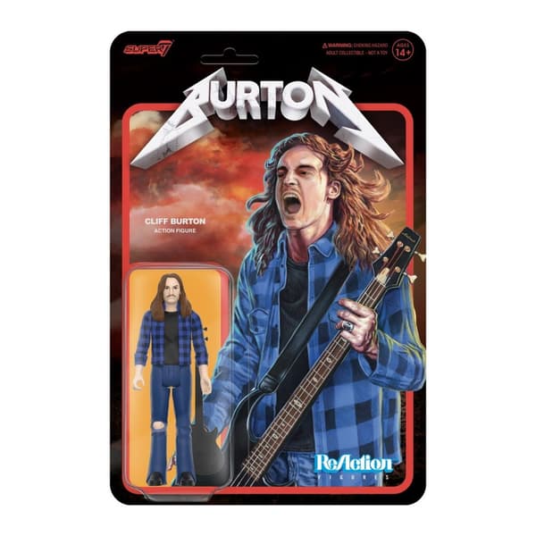 Collectible figurine: Metallica - Cliff Burton Super 7 (Flannel Shirt)