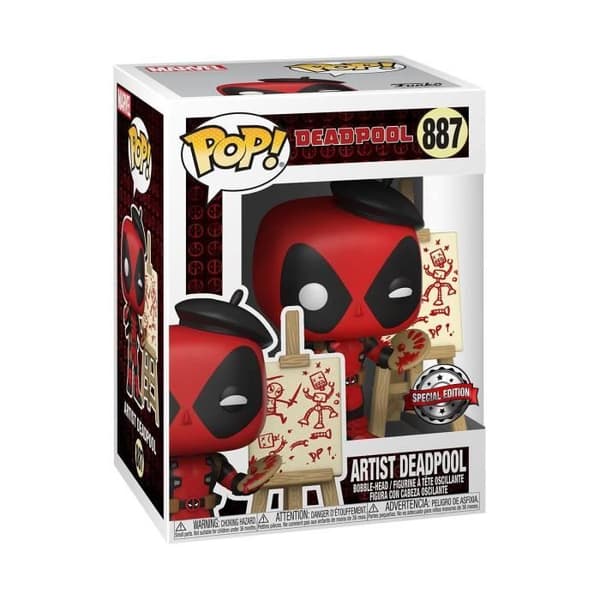 Funko Pop! Marvel Deadpool som fransk målare - exklusivt i USA