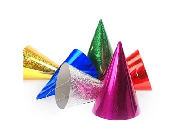 Partyhat holografisk, multi