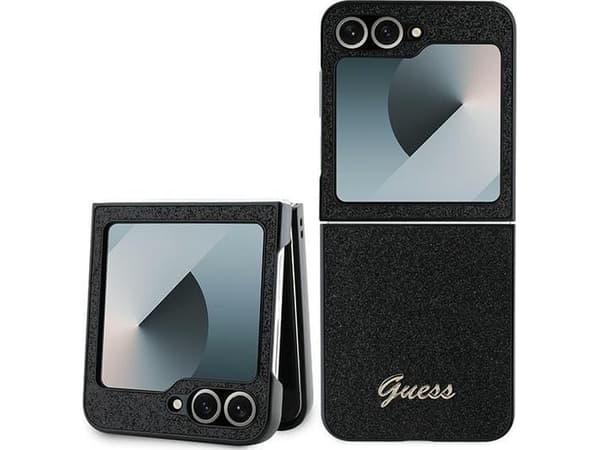 Gjett GUHCZF6HGGSHK Z Flip6 F741 svart/svart 4G Glitter Script