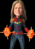 Miniatyrbild 3 av 3: Neca - Avengers: Endgame - Head Knocker Captain Marvel Figur 20 cm