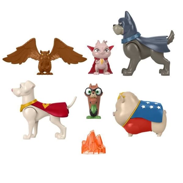 Fisher-Price DC League of Super-Pets HGL00 figurer - Flerfärgad - Set med 6 delar
