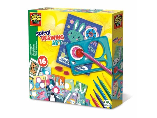 SES Creative 14031, Children''s drawing stencil set, 5 år
