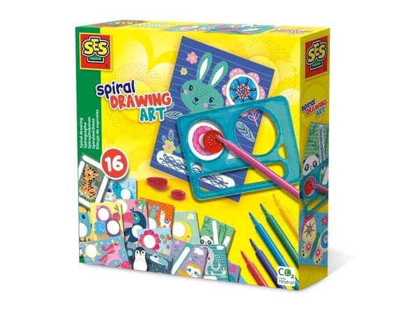 SES Creative 14031, Children''s drawing stencil set, 5 år