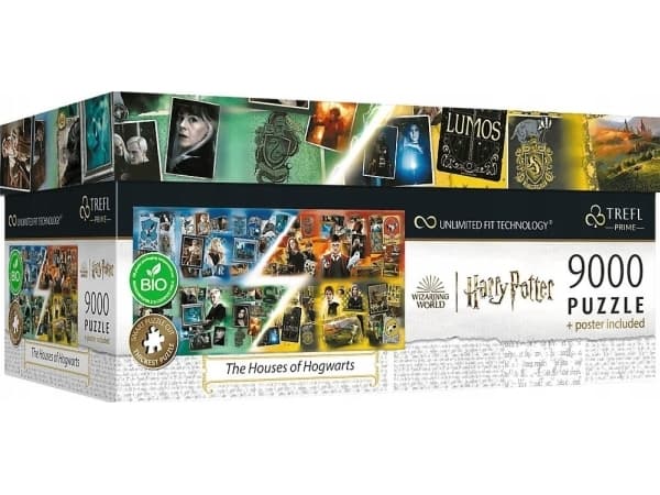 Puslespill Trefl Prime 9000 Harry Potter Galtvort House Wizarding World UFT Puslespill + plakat