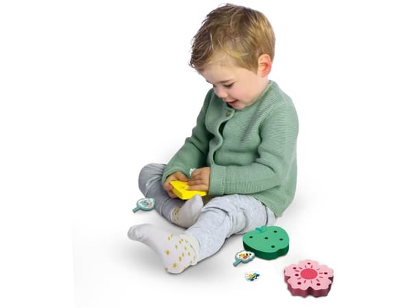 SES Creative Tiny Talents Sort and pin animals, 1,5 År, Kartong, Multifärg