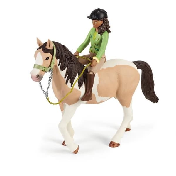 Sarah's Camping Adventures, Schleich box set med 23 element ingår inklusive 1 Schleich häst och 1 figur, figurbox set