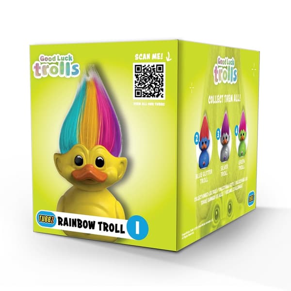 Numskull - Det bästa av TUBBZ badankor i låda - Trolls - Rainbow - 9cm