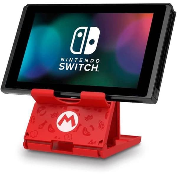Hori Playstand Mario - Stativ för Nintendo Switch Console - Super Mario Design - Officiell Nintendo-licens