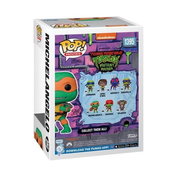 Samlarfigur - FUNKO - Ninja Turtles - Michelangelo - Flerfärgad - Grå - 3 år och uppåt