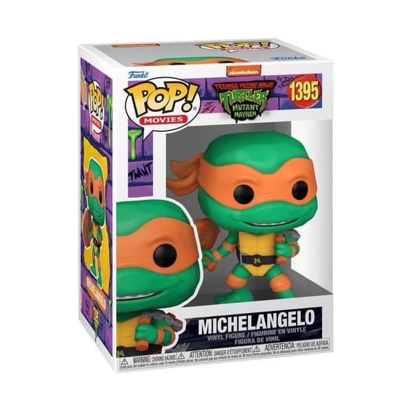Samlarfigur - FUNKO - Ninja Turtles - Michelangelo - Flerfärgad - Grå - 3 år och uppåt