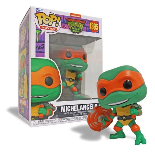 Samlarfigur - FUNKO - Ninja Turtles - Michelangelo - Flerfärgad - Grå - 3 år och uppåt