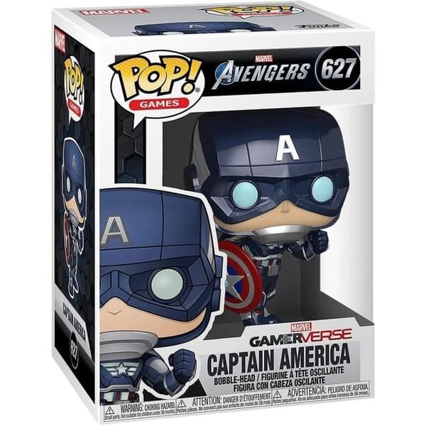 Funko Pop! Marvel: Avengers Game - Captain America (Stark Tech Suit)
