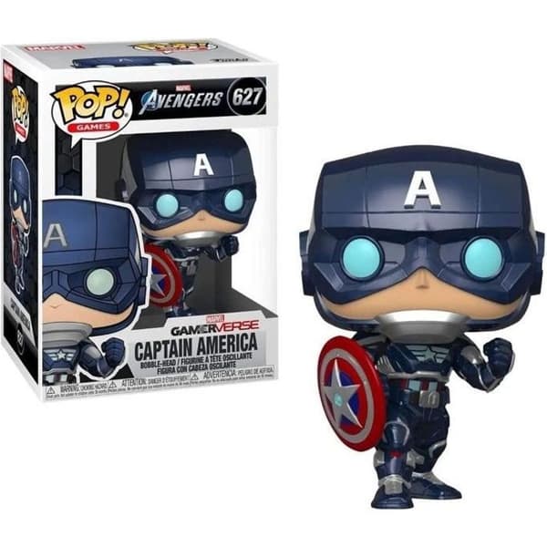 Funko Pop! Marvel: Avengers Game - Captain America (Stark Tech Suit)