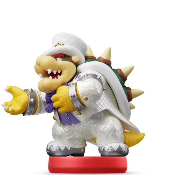 Amiibo Figur - Mario, Peach &amp; Bowser (bröllopskläder) • Super Mario Collection