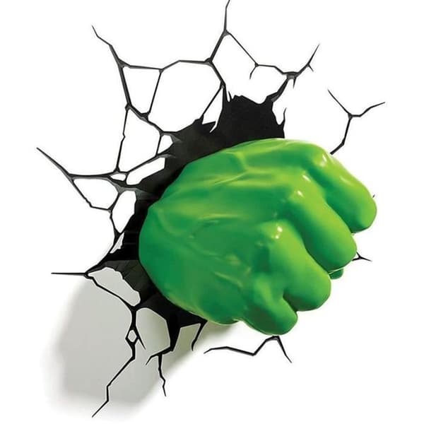 3D LJUS - HULK FIST LAMPA