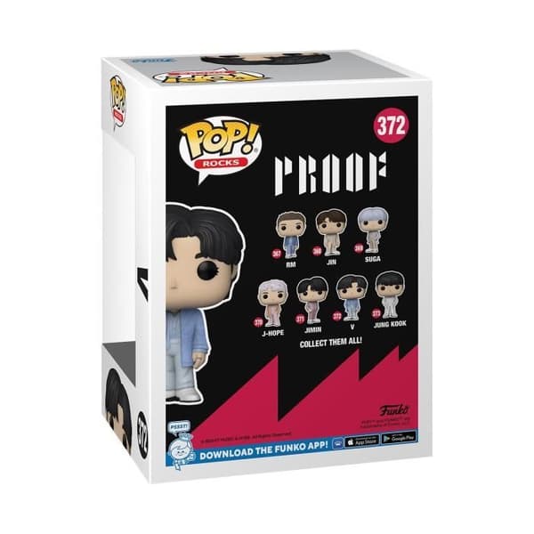 Funko Pop! Stenar: BTS - V - Flerfärgad - Vuxen - Grå