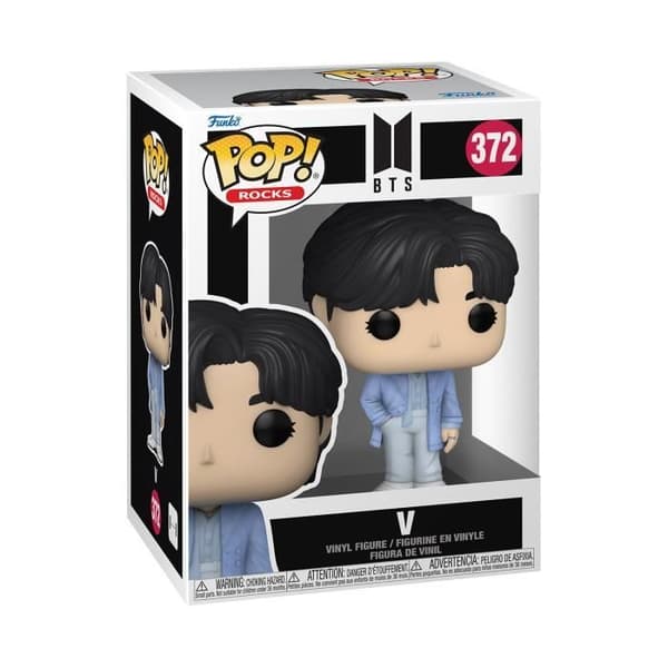 Funko Pop! Stenar: BTS - V - Flerfärgad - Vuxen - Grå
